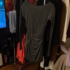 Rag & Bone Charcoal Long Sleeve Dress